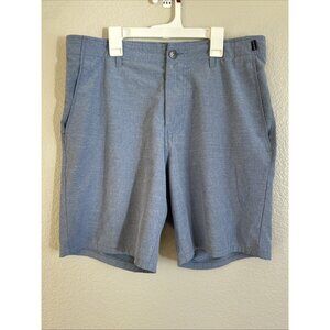Veece Shorts Mens 32 Blue Casual Chino Elastic Waist Walking Golf Lightweight